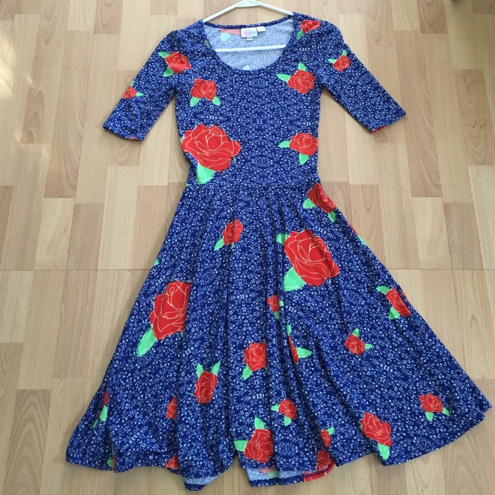 LulaRoe Nicole Rose Dress Ltd Edition